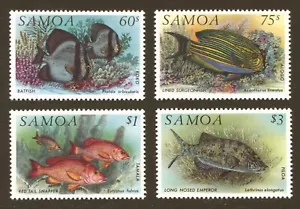 Samoa Scott# 819-822, Fish - 1993 Set of 4 Stamps, F/VF to VF, MNH, SCV: $8.10 - Picture 1 of 1
