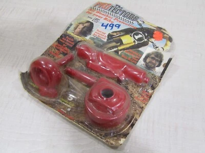 CUBIERTAS DE GOMA SUNLINE "LOS PROTECTORES" ROJAS #3 NOS VINTAGE MOTOCROSS MX HONDA CR Foto 1 de 4