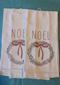 Set 2 asciugamani cucina vacanze ~ NOEL ~ 100% cotone ~ spedizione gratuita! - Foto 1 di 3