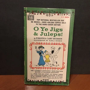 Vtg 60s Oh Ye Jigs & Juleps! Virginia Cary Hudson Book Paperback 1964 MB Humor - Picture 1 of 9