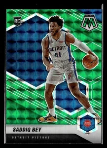 2020 Panini Mosaic Green Rookie RC #209 Saddiq Bey Detroit Pistons - Picture 1 of 2