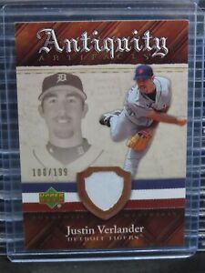 2007 Upper Deck Artifacts Justin Verlander Game Used Jersey #100/199 Tigers M518