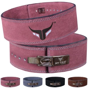 Mytra Fusion Power Lifting Belt Lever Buckle Gym Fitness Back Support Belt - Picture 1 of 18