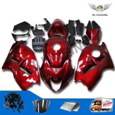 Carenado Hayabusa de plástico de inyección rojo GL apto para 1999-07 GSX 1300R a067 Foto 1 de 4