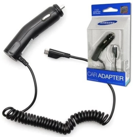 Samsung Carica batteria da Auto Car Adapter Caricabatterie MicroUSB ACADU10CBE - Immagine 1 di 4