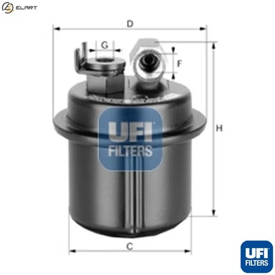 FUEL FILTER 31.535.00 FOR ROVER HONDA CIVIC/Hatchback CRX/III ACCORD/Aerodeck - Image 1 of 4