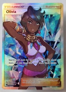 Olivia 111/111 Pokémon Crimson Invasion Ultra Rare Full Art Holo Tcg Karte  - Bild 1 von 6
