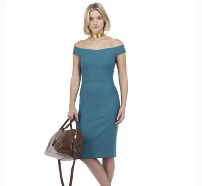 $1400 Gucci бирюзовая шерсть кашемир платье. Сделано в Италии. - Изображение 1 из 4