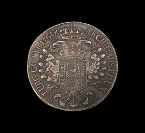 AUSTRIA 1761 SACRO ROMANO IMPERO MARIA TERESIA TALLERO D'ARGENTO - Foto 1 di 2