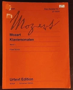 Sonatas para piano Mozart Vol. 1 Wiener Urtext Edition Universal Edition 1973 UT50035 - Imagen 1 de 8