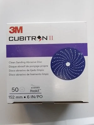 Gancho de lijado limpio 3M 31371 CUBITRON II DISCO 6" 80+ grano 50/caja Foto 1 de 3