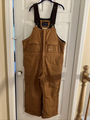 Walls Bib Overalls Men Large 38-40 Heavy Quilted Insulated Duck Canvas Workwear - Image 1 of 4