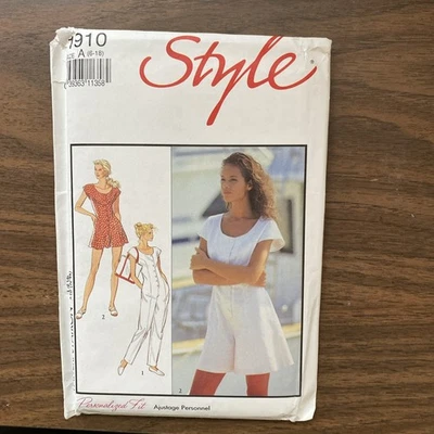 Style Pattern 1910, Size A, Jumpsuit, Long & Short, Uncut - Image 1 of 3