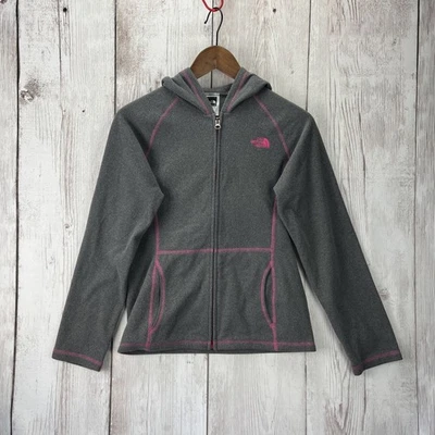 Sudadera con Capucha Informal The North Face Niñas Gris/Rosa Polar Cremallera Completa L (14/16) ENVÍO GRATUITO Foto 1 de 4