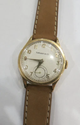 Tiffany & Co Solid Gold 14k.Vintage Manual Dial  28mm Very Good Condition - Image 1 of 4