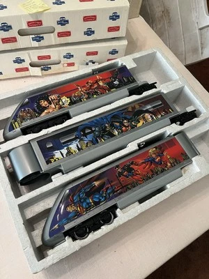 LEHMANN LGB 92950 DC COMICS G SCALE TRAIN SET BATMAN SUPERMAN C7/EX - Image 1 of 4