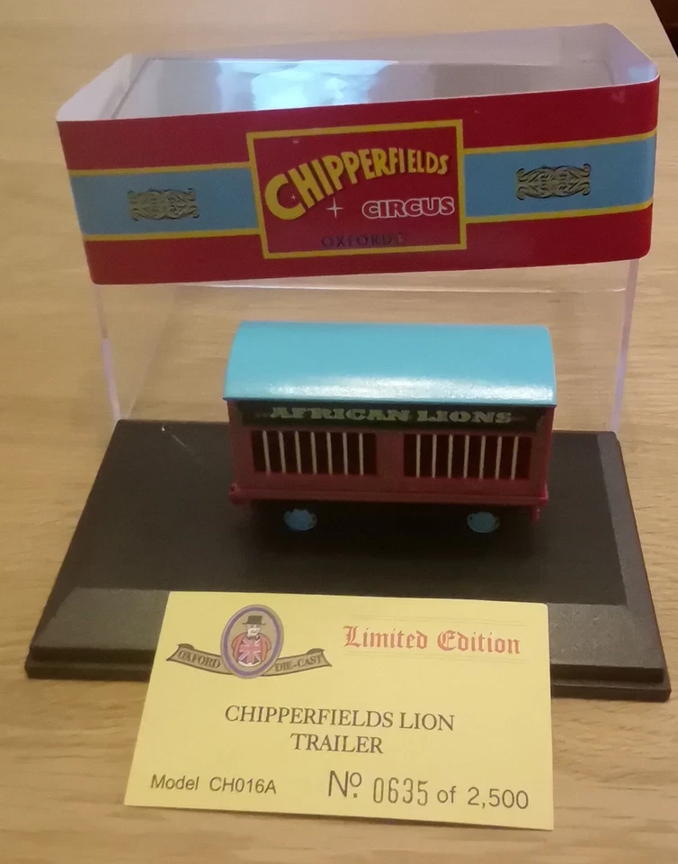 Oxford CH016A Chipperfields Lions Trailer Edition 0635 Modell 1:76 H0 OVP - Bild 1 von 4
