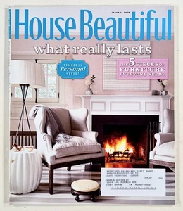 2008 Jan HOUSE BEAUTIFUL What Really Lasts PERSONAL STYLE furniture you need &c - Picture 1 of 6
