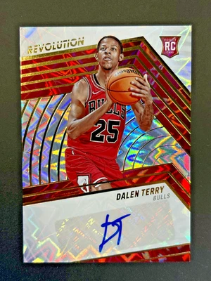 2022-23 Panini Revolution DALEN TERRY Rookie Autograph FRACTAL #'d 066/100 - Image 1 of 2