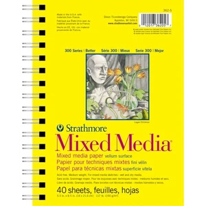 Strathmore 300 Serie Mixed Media Papier Block, Seite Drahtgebunden, 5,5x8,5 Zoll... - Bild 1 von 6