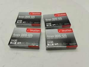 LOT X4 IMATION 4mm DDS-125 data tape/ bande de données 12GB / 24GB - Imagen 1 de 1