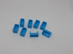 8x Lego® Classic NEU Tafel 1 x 2 x 1 mittelazur Blau 23969 runde Ecken - Picture 1 of 1