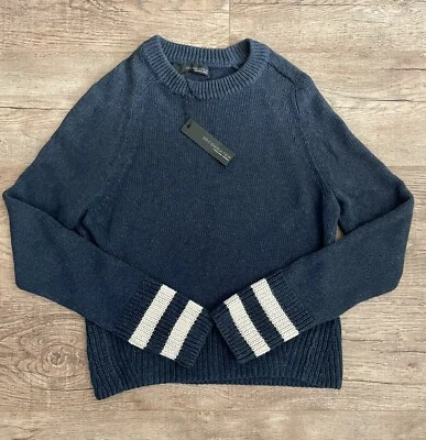 Новый с Ярлыками 360 свитер темно-синий Crewneck свитер размер XS - Изображение 1 из 4