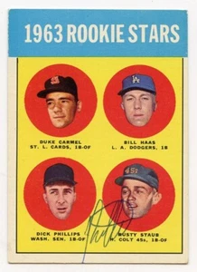RUSTY STAUB Signed 1963 Topps High #544 RC Colt 45's Astros Guar Authentic KOA - Bild 1 von 1