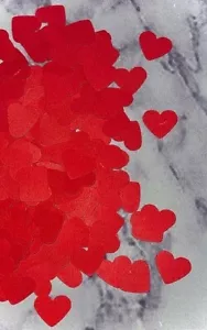 500 MINI HEARTS CONFETTI 1.59CM - PERFECT FOR DECORATING FOR ANY OCCASION!! - Picture 1 of 1