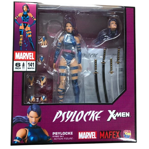 Medicom Mafex Psylocke No.141 Comic Ver. Marvel X-Men New Sealed US Seller Cover
