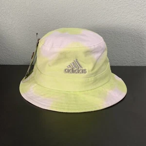 Brand New adidas Green & White Colorwash Bucket Hat Women's - Picture 1 of 9