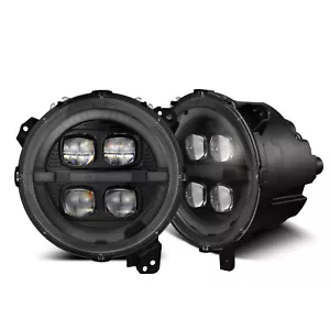 For 18-24 Jeep Wrangler JL Gladiator JT Alpha Black LED Headlights Lamps NOVA - Picture 1 of 16