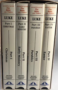 The Bible On Video Word for Word 4 VHS Tape The Gospel of Luke - Picture 1 of 12