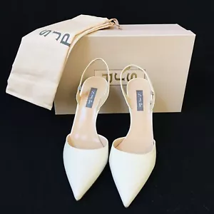 SJP by Sarah Jessica Parker Nappa White Shoes Size B 38.5 - Picture 1 of 9