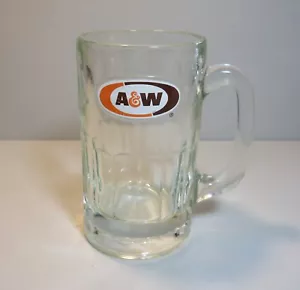 Vintage approx. 6" Heavy Glass A&W Root Beer MUG - Picture 1 of 11