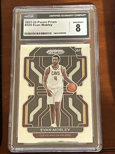 Evan Mobley Rookie (Graded CGC NM/Mint 8) 2021-22 Panini Prizm #325 - Picture 1 of 2