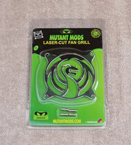 Mutant Mods Dragon 80mm Silver Chrome Laser Cut Fan Grill Guard by Startech.com - Picture 1 of 1