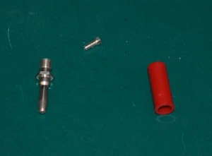 Emerson Network Power 108-1762-101 enchufe rojo plátano soldadura hexagonal aislada 15A - Imagen 1 de 2