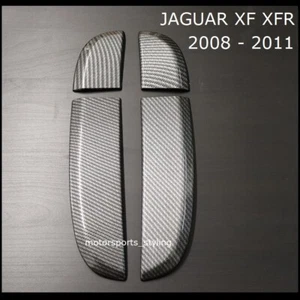 Copertura sfiato alare laterale fibra di carbonio per Jaguar XF XFR 2008-2011 pre lifting - Foto 1 di 4
