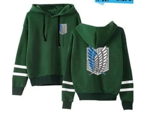 Shingeki no Kyojin Attack on Titan Kapuzen Sweatshirt Hoodie Hooded Pulli coat - Picture 1 of 3