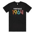 60th Birthday T-shirt Top Vintage 1964 Funny Gift Men's Women's 60 Gifts Party
