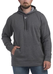 Neu mit Etikett Under Armour Hustle Fleecepullover Hoodie Herren 3XLT anthrazitgrau - Bild 1 von 3
