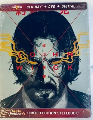 John Wick 3 Parabellum ограниченного тиража STEELBOOK Bluray + DVD + цифровой новый - Изображение 1 из 4