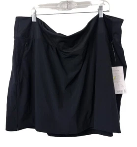 ATHLETA Soho Skort Sz 26 Built in Shorts Lightweight Zip Pockets 211382 Black* - Picture 1 of 5