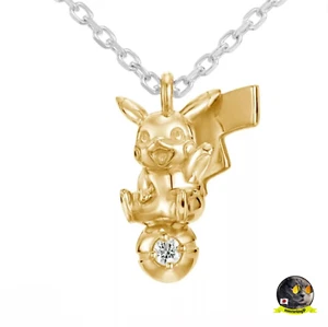 U-TREASURE Pokemon Pikachu und Monster Ball Halskette PO0200335200 Neu - Bild 1 von 6