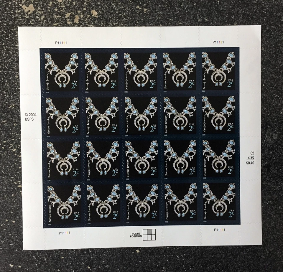 2006USA #3752 2c Navajo Jewelry - Sheet of 20  Mint NH  #P11111 - Image 1 of 1