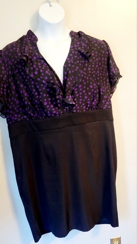 Abito midi semi formale Alyx donna viola nero gotico rockabilly 24