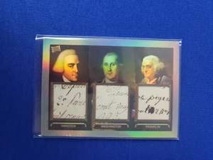 2023 Pieces of the Past Presidential Edition Relic Hancock Washington Franklin - Bild 1 von 2