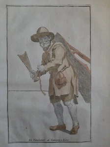 Annibale Carracci." Le arti di Bologna " 1760 acquaforte "CONCIATORE" - Picture 1 of 4