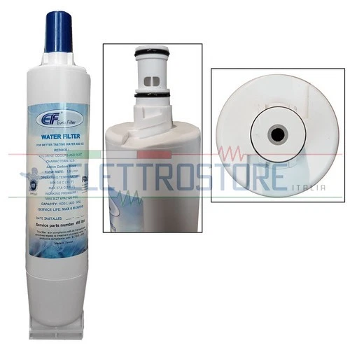 WHIRPOOL Filtro acqua frigoriferi americani SBS Whirlpool Smeg 481281728986 481281729632